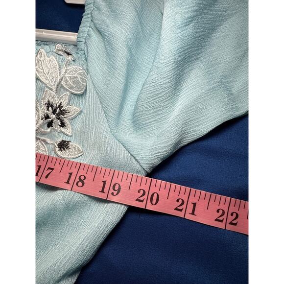 Luna Tuccini floral flowy mini dress womens small bohemian fairy boho festival - Picture 7 of 9